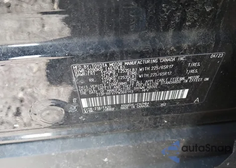 2023 Toyota Rav4 Xle from USA, damaged, VIN 2T3P1RFV7PW368149
